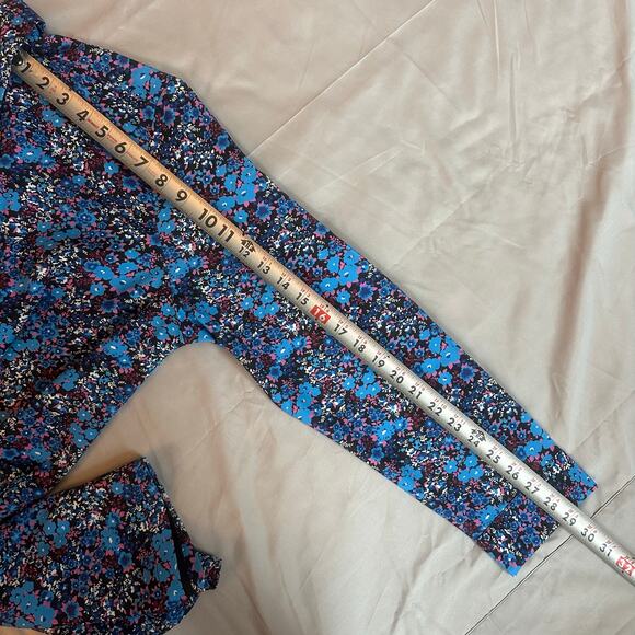 Joelle Blue/Pink, Floral Print, Long Sleeve, Button Up, Shirt Dress NWT- L - Picture 9 of 9